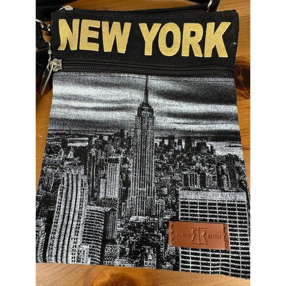Robin Ruth New York bag Empire State Building city scene CrossBody purse - Picture 4 of 10